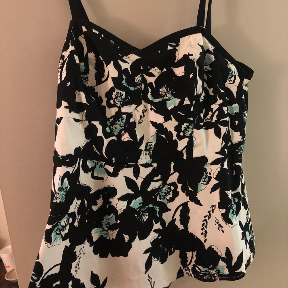 Floral peplum top